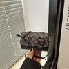 Mini Retro Pu Handbag With Stitching For Casual Streetwear Fashion