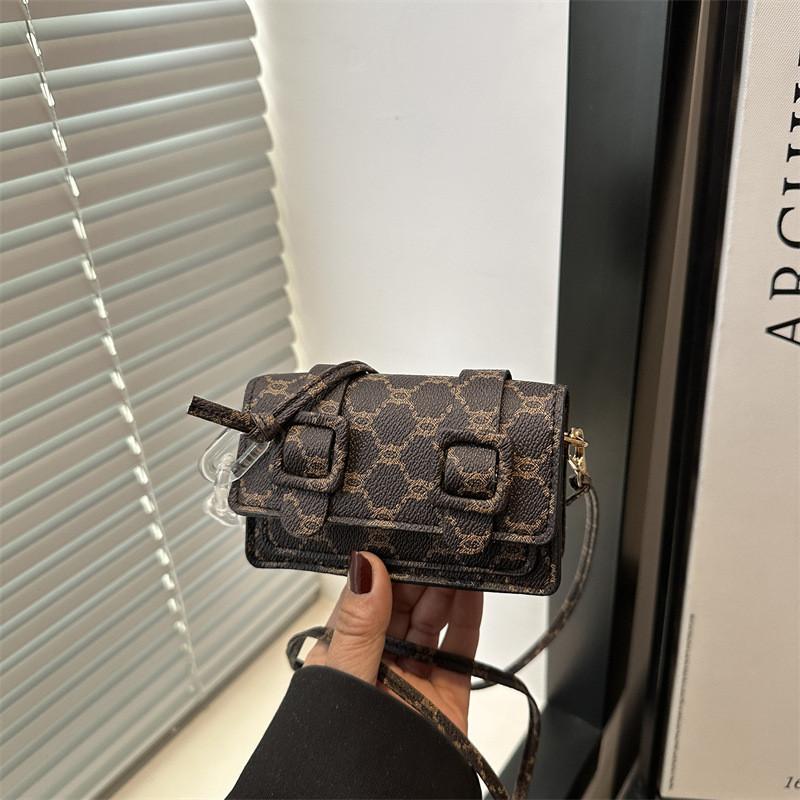 Mini Retro Pu Handbag With Stitching For Casual Streetwear Fashion