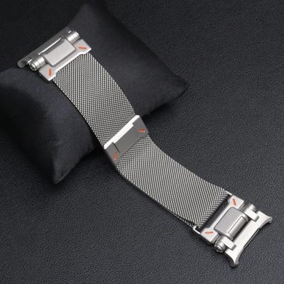 Magnetyczna opaska Milanese Loop do Samsung Galaxy Watch Ultra 47mm Bez szczelin Bransoleta Dla GALAXY Ultra 47MM Męski Pasek ze stali nierdzewnej