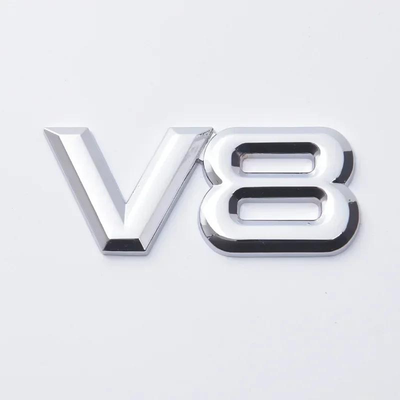 3D Metal 1.5T 1.6T 1.8T 2.0T 2.2T 2.4T 2.5T 2.8T 3.0T Car Sticker Emblem Badge Decal For Mazda KIA Renault TOYOTA BMW Ford Focus