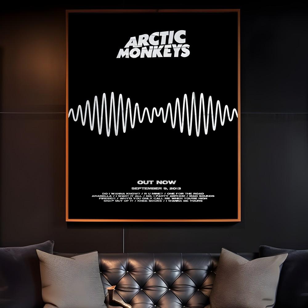 A-Arctic M-Monkeys Album Cover Poster Sticky Wall Art Printing Waterproof Home Living Bed Room Bar Hallway Aesthetic Decor