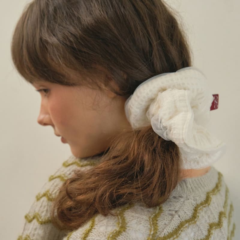 

НАША НОСТАЛЬГИЯ Облачное кружево резинка для волос_3 цвета(O25-ACC03) Cream