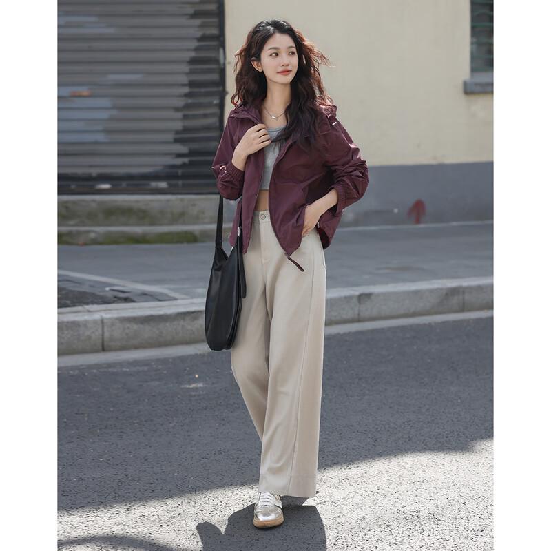 

Demana Women s Hooded Double Zipper Jacket S