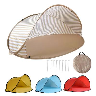 Barraca de Praia Pop-Up Abrigo Solar com Bolsa de Transporte Corda Estacas Montagem Fácil 2-3 Pessoas Tenda Sombreamento Portátil Dobrável ao Ar Livre Proteção UV
