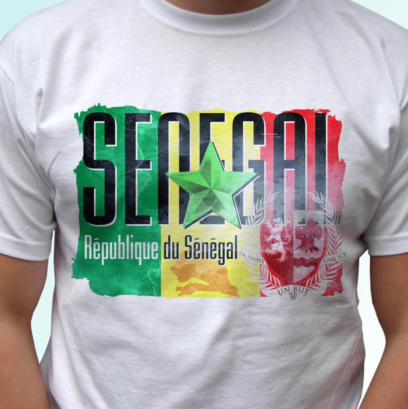 

Senegal flag white kids boys T-Shirt top africa modern tee - s s kids baby sizes 120
