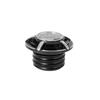 CNC Aluminum Fuel Tank Cap With Integrated Gauge Shut-Off Valve Harley-Davidson XL883 XL1200 X48 Custom Motorcycle