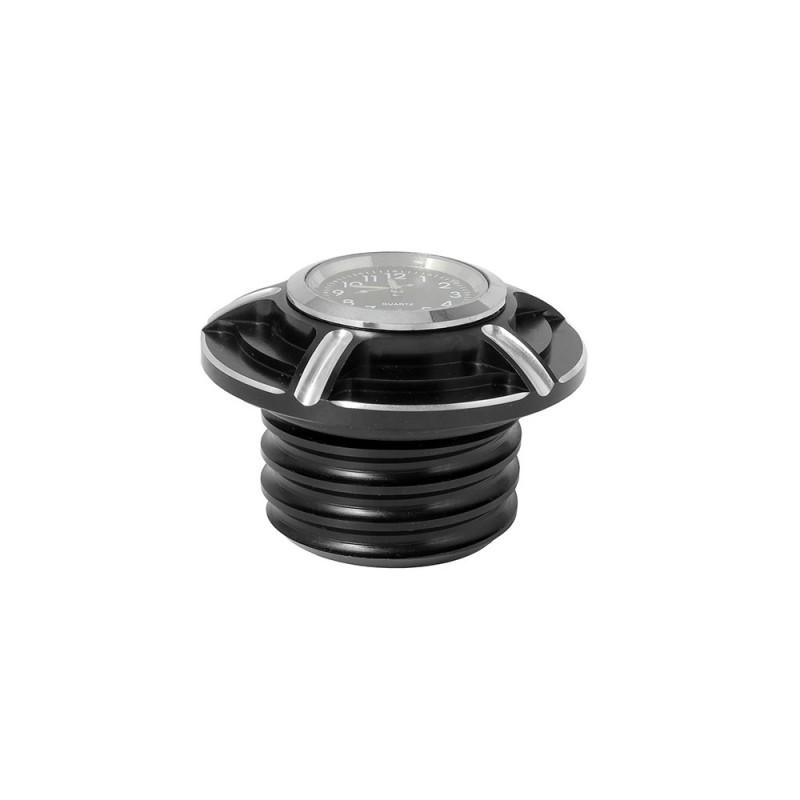 CNC Aluminum Fuel Tank Cap With Integrated Gauge Shut-Off Valve Harley-Davidson XL883 XL1200 X48 Custom Motorcycle