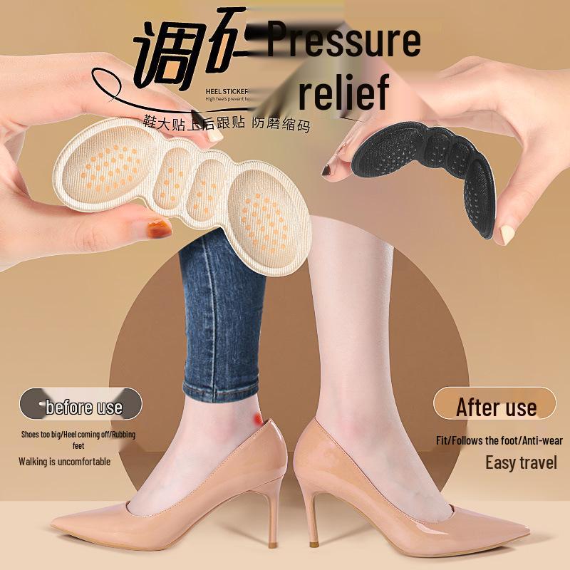 Heel Grips Anti-Slip Pads for Reducing Shoe Size - Anti-Friction Insoles for High Heels