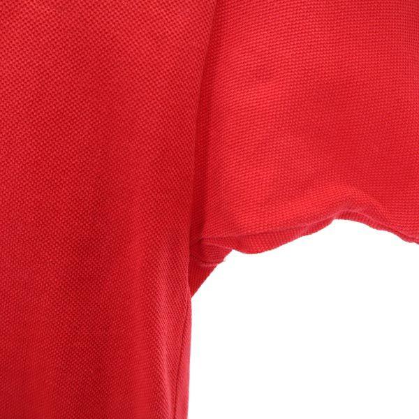 Lacoste 70s Vintage Spool Tag One Point Short Sleeve Polo Shirt Red Men's Used