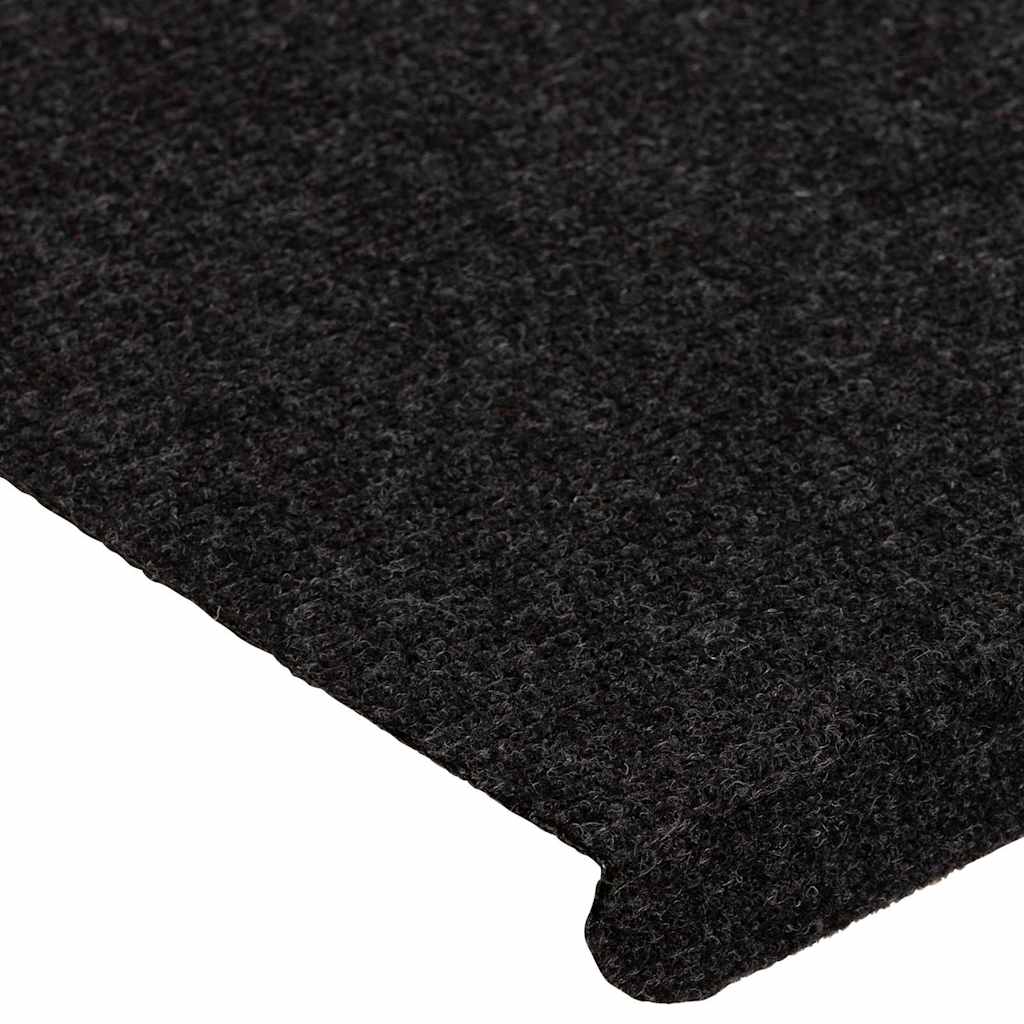Self-Adhesive Stair Mats 30 Pcs. Black 65X24.5X3.5 Cm