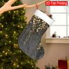 Christmas Decoration Fireplace Hanging Stocking One Piece of Wallpaper Featuring Black Christmas Gift Stocking