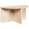 Coffee Table Set 2 pcs Natural Solid Pine Wood