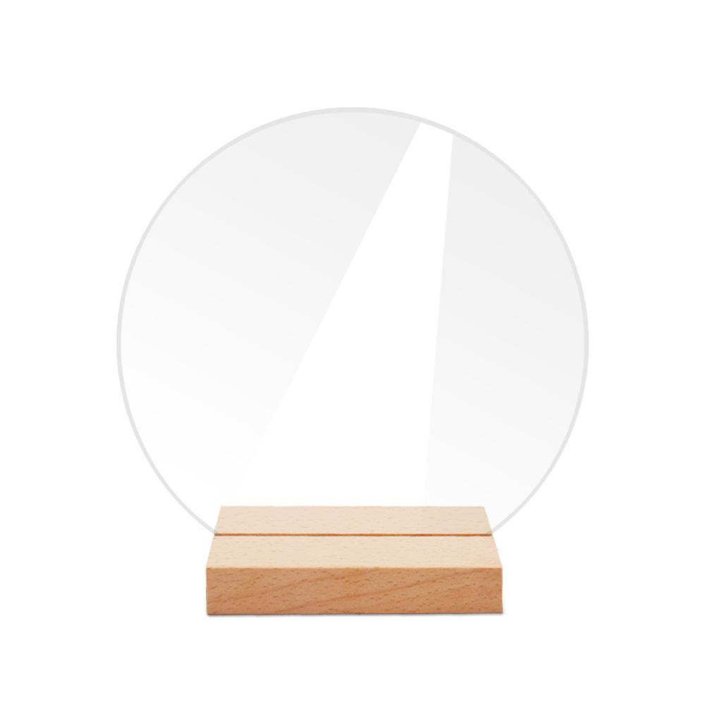 

1 Набір Прозорі Акрилові Настільні Картки для Розсадки та Дерев яні Тримачі Весільна Настільна Табличка Номери Меню Рамка для Демонстрації для Банкетної Вечірки Оптом