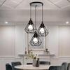 Nordic Industrial-Style Retro Three-Head Chandelier for Bar, Bedroom, and Dining Table