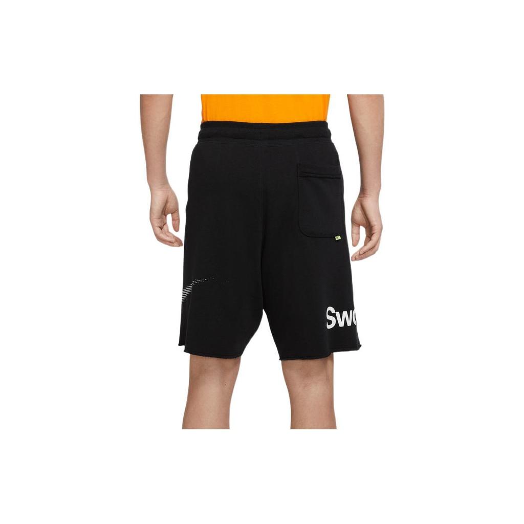 Nike Casual Sports Large Logo Printing Shorts Black Men's DX6310-010