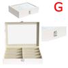 KON Glasses Box Glasses Sunglasses Storage Case Accessories Collection Case Storage 8 Pieces G White