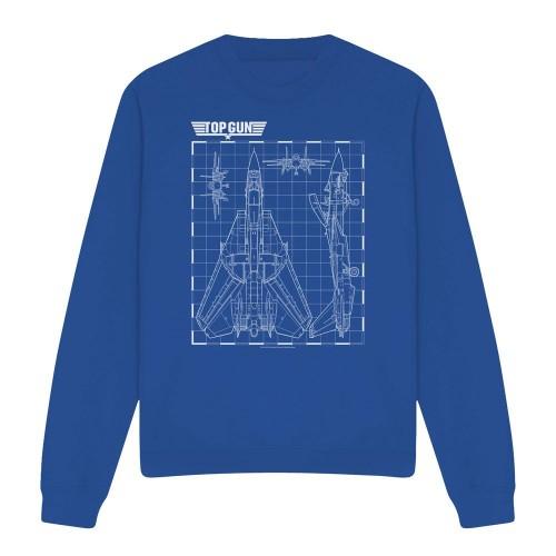 Top Gun Unisex Adult Schematic Sweatshirt