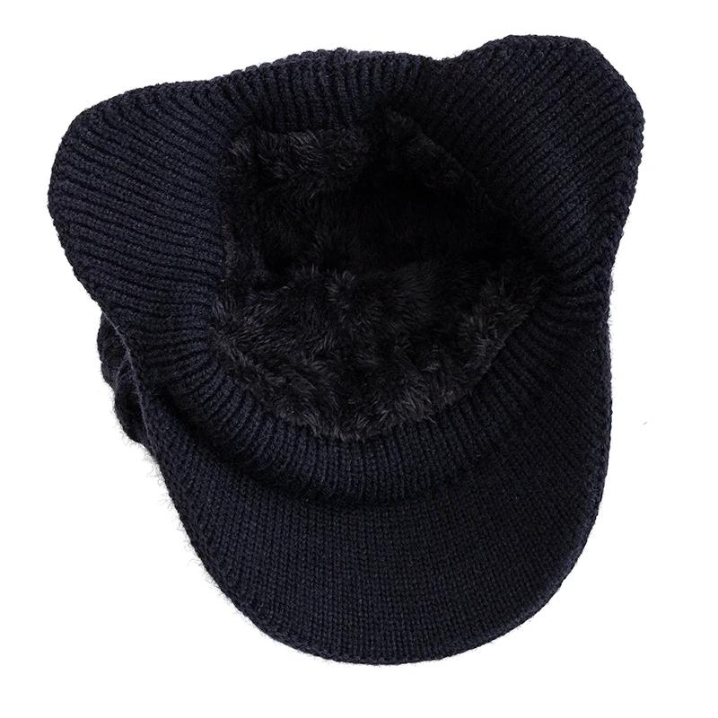 Pour Hommes Femmes Genre Neutre Chapeau d'Hiver Doublure Peluche Fourrure Chapeau Chaud à Oreilles Style Bonnet Doux Chapeau Tricoté Épais Sport Hiver Extérieur
