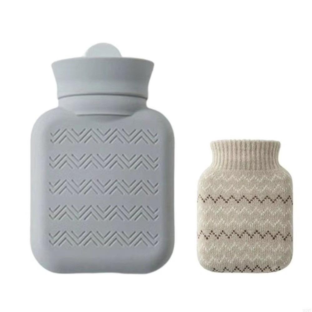 Silicone Hot Water Bottles 300ml Water-filling Bottle Portable Warm Water Bag Female