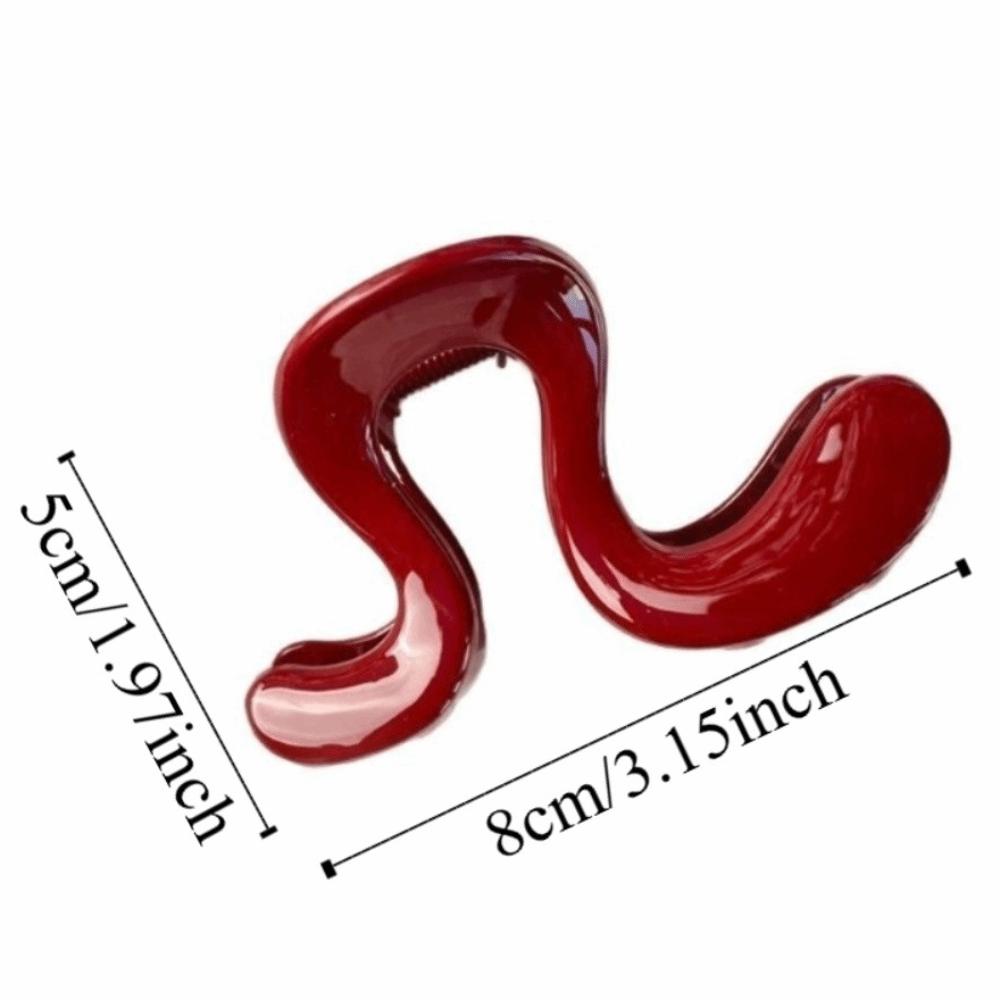 Elegant Casual Acrylic Hair Claw Matte Finish Lightweight Shark Clip Large Irregular Shape Ponytail Clip Headwear Accessories