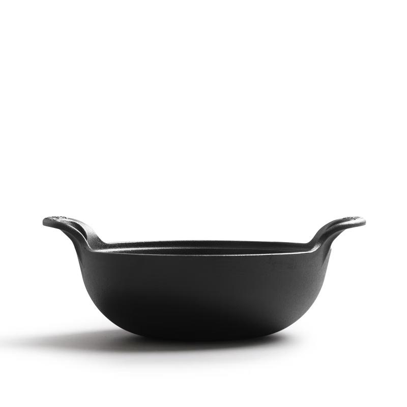 JingQingFu Gusseisen Mehrzwecktopf mit Glasdeckel