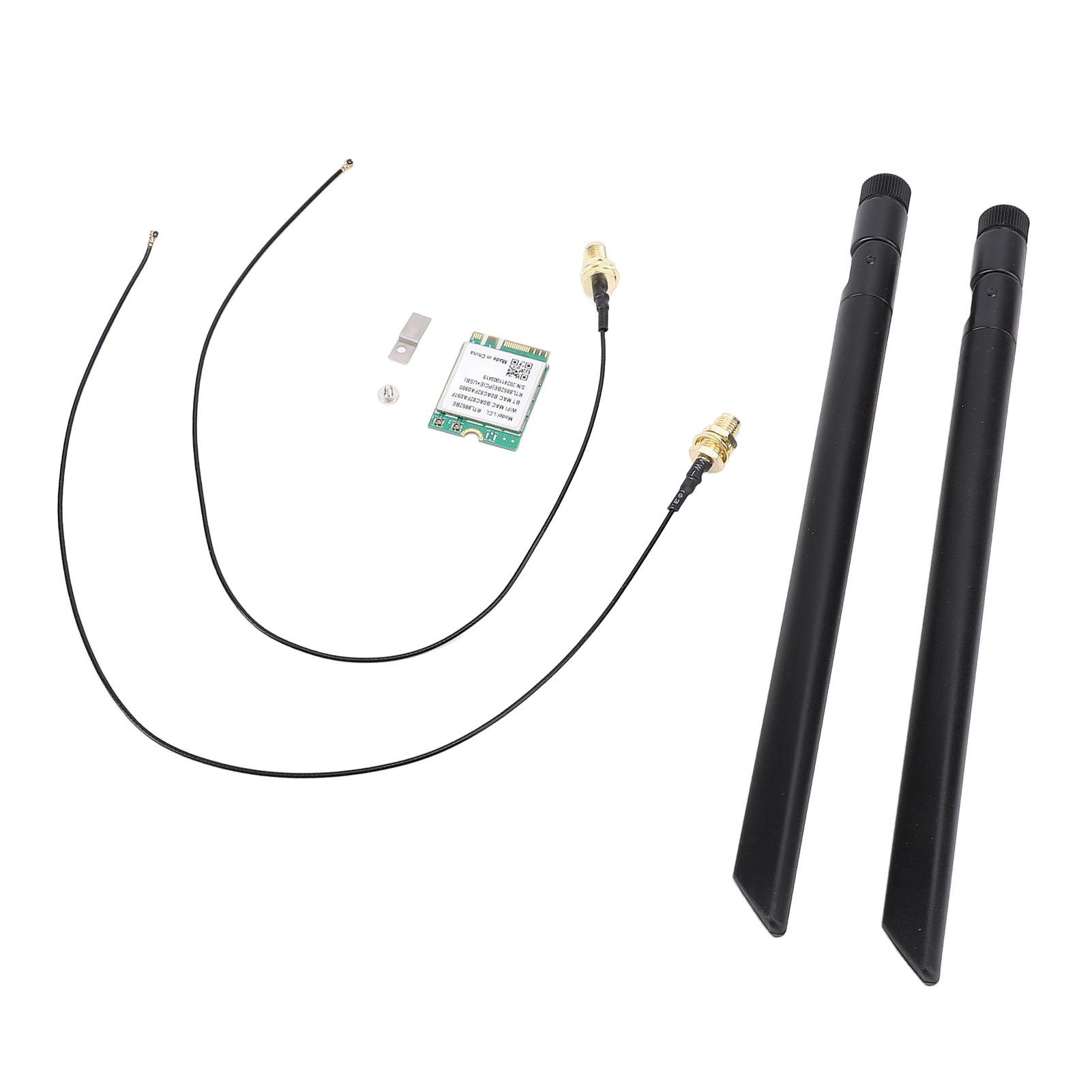 

Картка M.2 WiFi WiFi6 1800 Мбіт/с Bluetooth 5.2 Картка бездротової мережі RTL8852BE для Linux Зовнішня