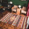 Bohemian-Stil Rutschfester Teppich Ländlicher Persischer Stil Rutschfeste Fußmatte Geeignet für Wohnzimmer-Sofas und Schlafzimmer-Kaffeetische