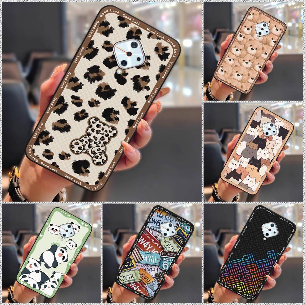 Waterproof Cute Phone Case For VIVO V17/Y9S/X50 Lite/V1945A Durable Cartoon Silicone Soft Case Anti-knock Cover TPU
