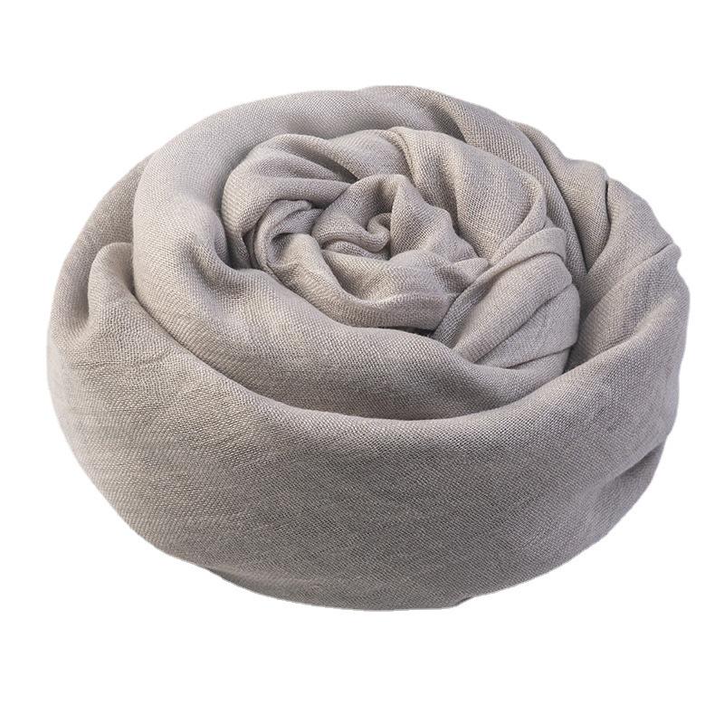 Women's Summer Sun Protection Scarf: Cotton & Linen, Japanese & Korean Style, Medium-Long, Lightweight Shawl