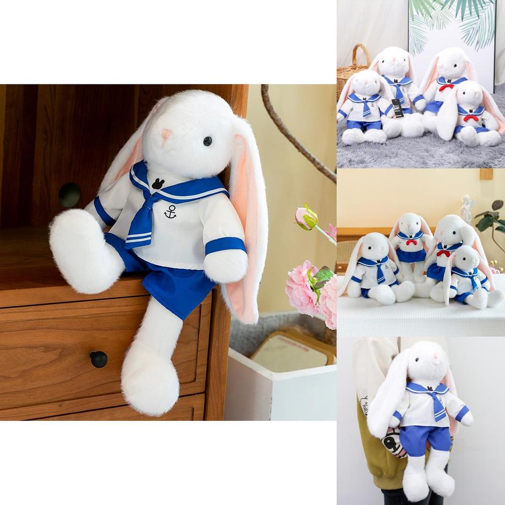 Adorable Blue Navy Bunny Plush Toy Doll Perfect For Birthdays And Cuddly Gifts