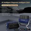 Bluetooth OBD2 skaitytuvas diagnostikos įrankis su dirbtinio intelekto remonto vadovais, belaidis OBD2 nuskaitymo įrankis su akumuliatoriaus testu ir tiesioginių duomenų parengtumu, skirtas iOS ir Android/nemokama programėle