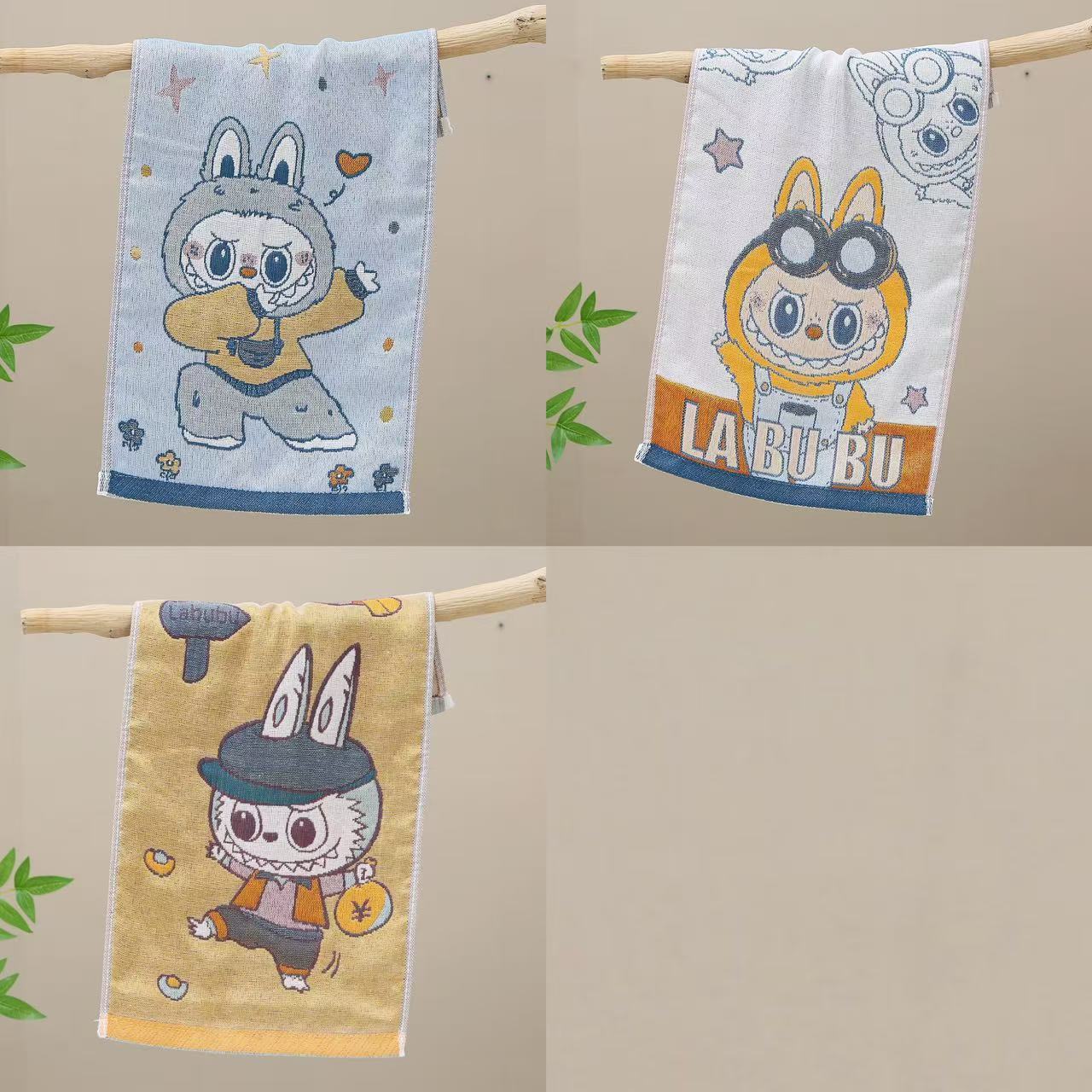 

Детские полотенца, мягкие и милые марлевые полотенца для лица для домашнего использования, детские полотенца для лица, которые не линяют и не выцветают 50*25cm