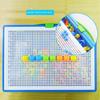 Colorful Mushroom Nail Puzzle DIY Pegboard Set Montessori Mushroom Nail Building Blocks  Kids