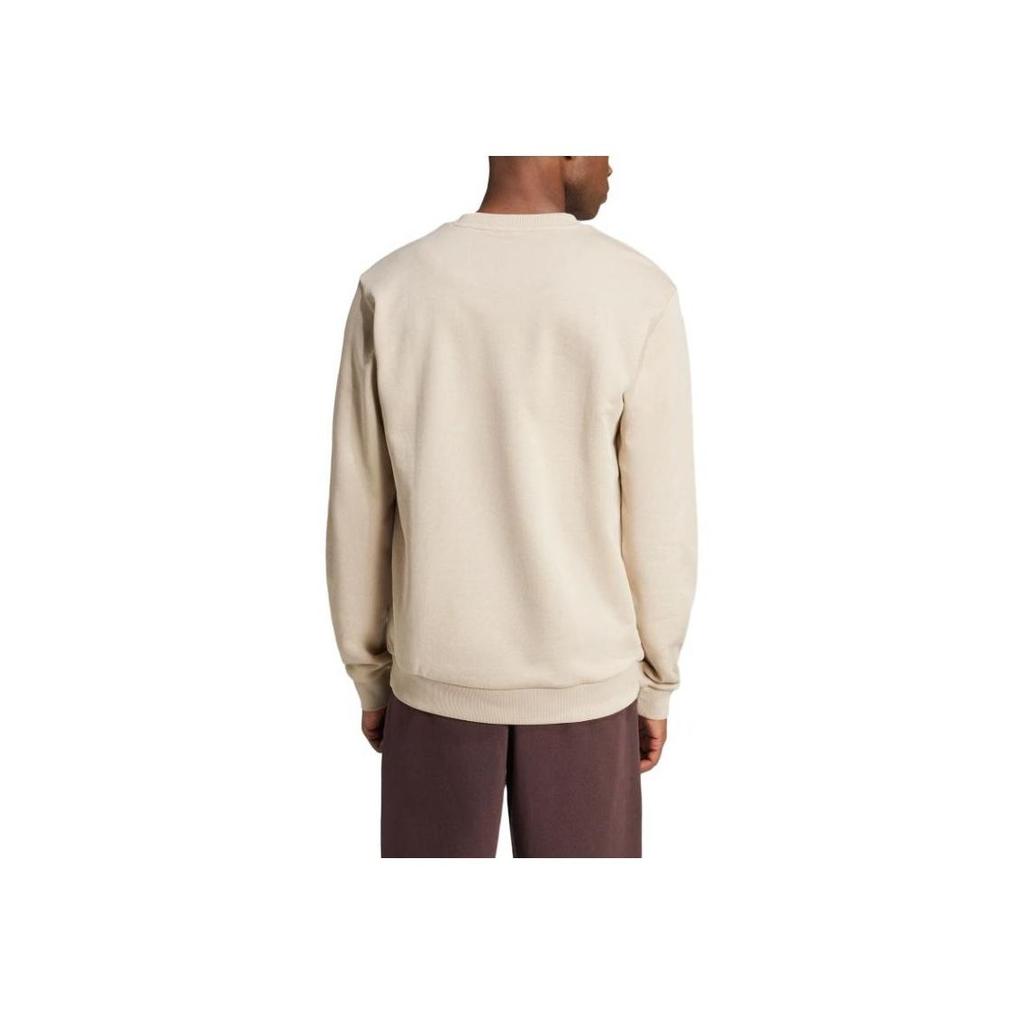 adidas Originals Men's Off White Large Logo Crew Neck Sweatshirt JJ1512