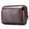 Herren-Gürteltasche aus Leder, Hüfttasche, Gürteltasche, Handytasche mit Gürtelschlaufe