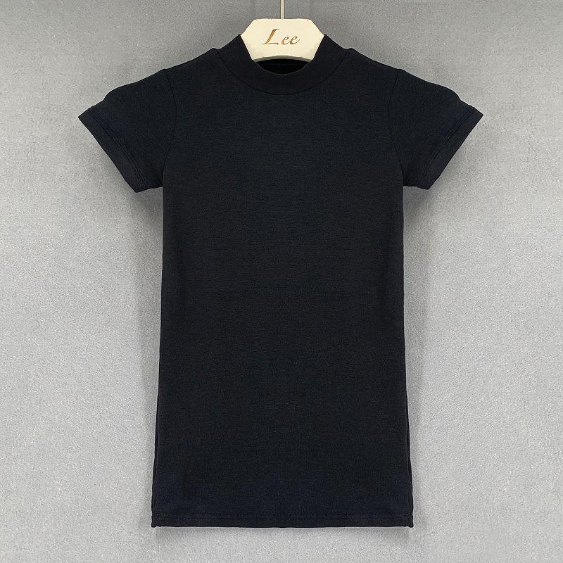 Dongdaemun Sexy Semi-Sheer Tight-Fit Short-Sleeve T-Shirt