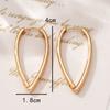 A pair of new simple irregular ear buckles, simple and versatile, cold wind earrings