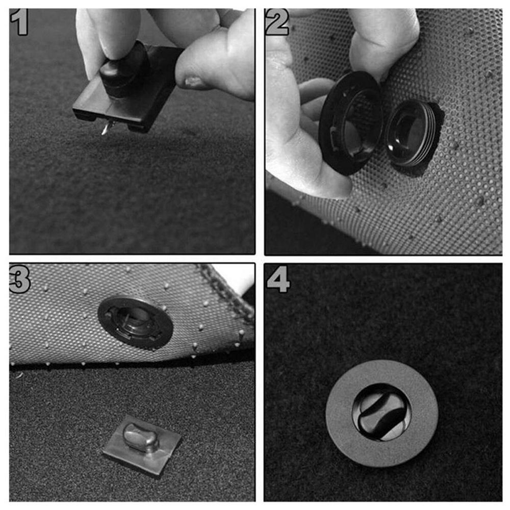Car Floor Mat Fastener Car Fastener Floor Mat Clips Fixing Clips Anti Slip Clamps Buckles Retention Holders For Car Truck SUV RV