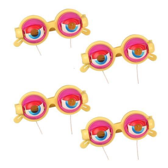 Crazy Eyes Googly Glasses Toy Winking Glasses with Pull-String Blinking Action Fun Novelty Prop for Kids Party Stage Performance