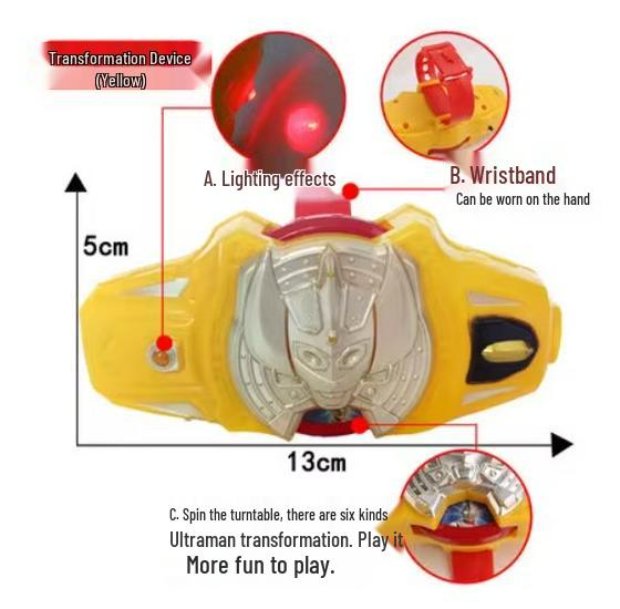 Galaxy Victory Transformation Toy: Ultra Fusion Sound & Light Bracelet for Boys