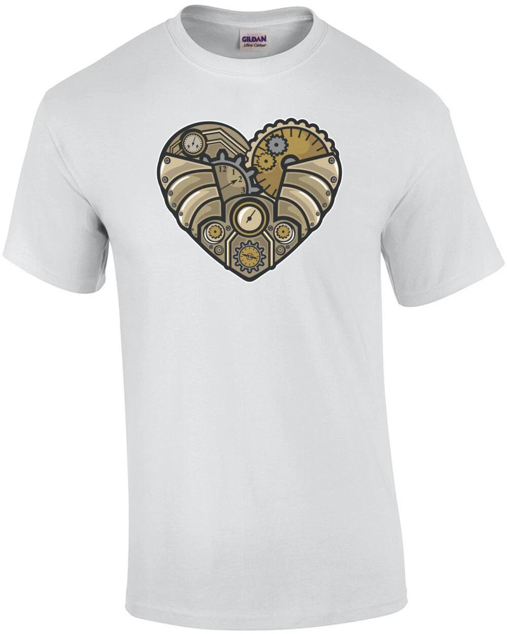

Vintage Steampunk Heart T-Shirt 2XL