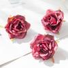 Gerollter Rand Rosenblütenkopf Handgefertigt DIY Künstliche Rosenblüten Peyote Hochzeitsblume Künstliche Requisiten Dekoration Künstliche Blumen