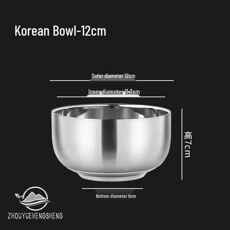 304 Stainless Steel Double-Layer Insulated Bowl