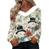 Long Sleeve Shirts For Women Cute Tops Christmas Prints Tees Blouses Casual Plus Size Basic Tops Pullover