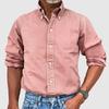 Men’s Business Casual Solid Button-Up Shirt