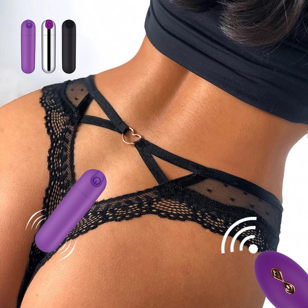 Vibrerende truser 10 funksjon trådløs fjernkontroll Oppladbar kulevibratorstropp på undertøy Vibrator for kvinner sexleketøy