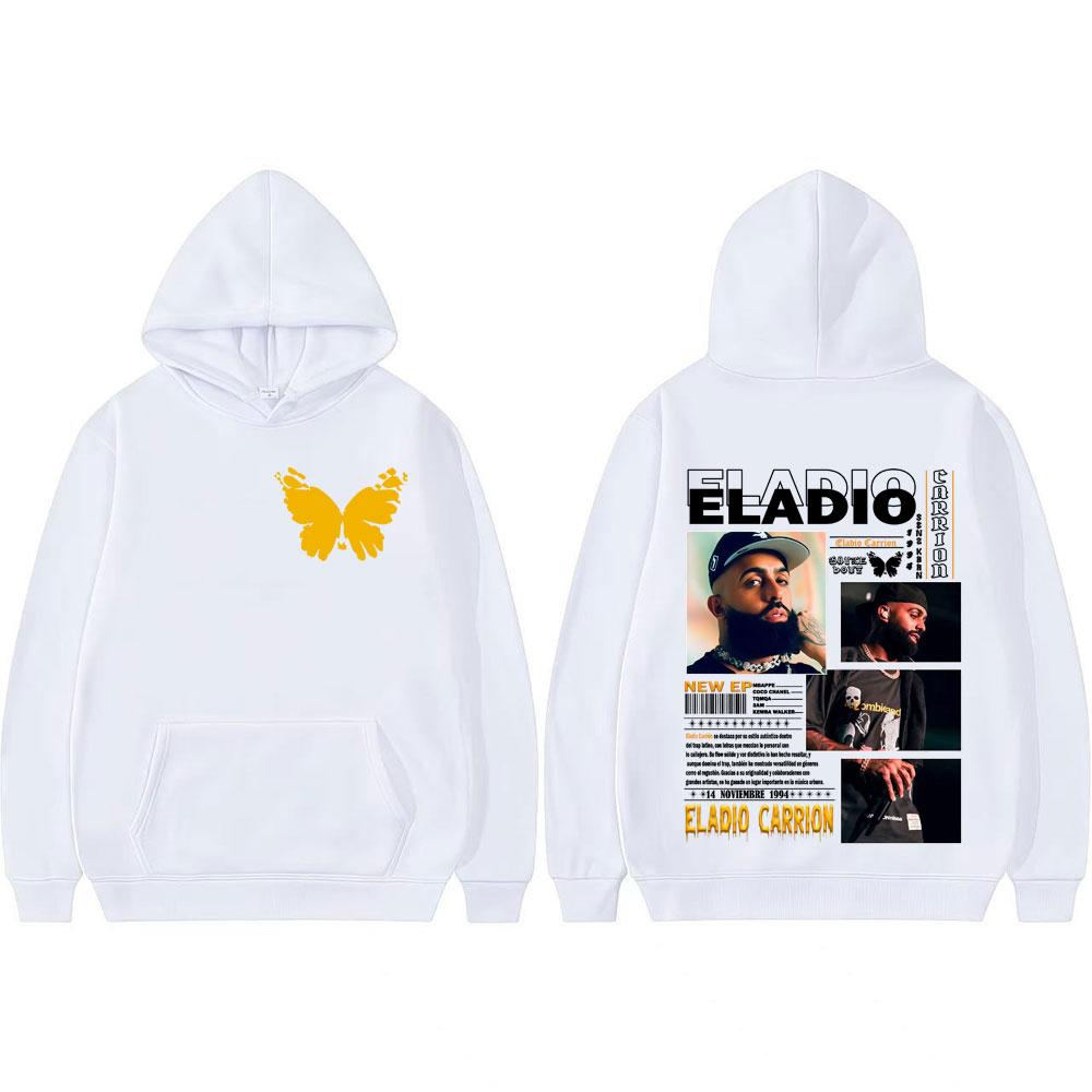 Rapper Eladio Carrion Sauce Boyz 2025 Tour Merch Sweatshirt Streetwear Men Women Casual Oversized Hoodie Fashion Hip Hop Hoodies