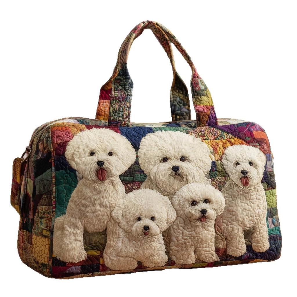 Puppy Series 4 Women's Yoga Travel Handbag with 3D Digital Print