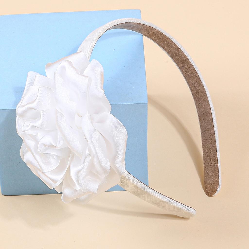 Modische Blumenstirnbänder für Frauen Stoff Kunststoff Haarreifen Satin Blumenstirnband Frauen Mädchen Kinder Haar-Accessoires