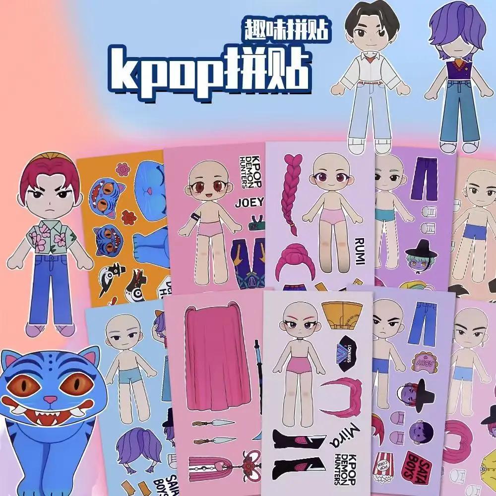 KPop Dämonenjäger Cartoon-Aufkleber, DIY Anime Doodle Abziehbilder für Gepäck